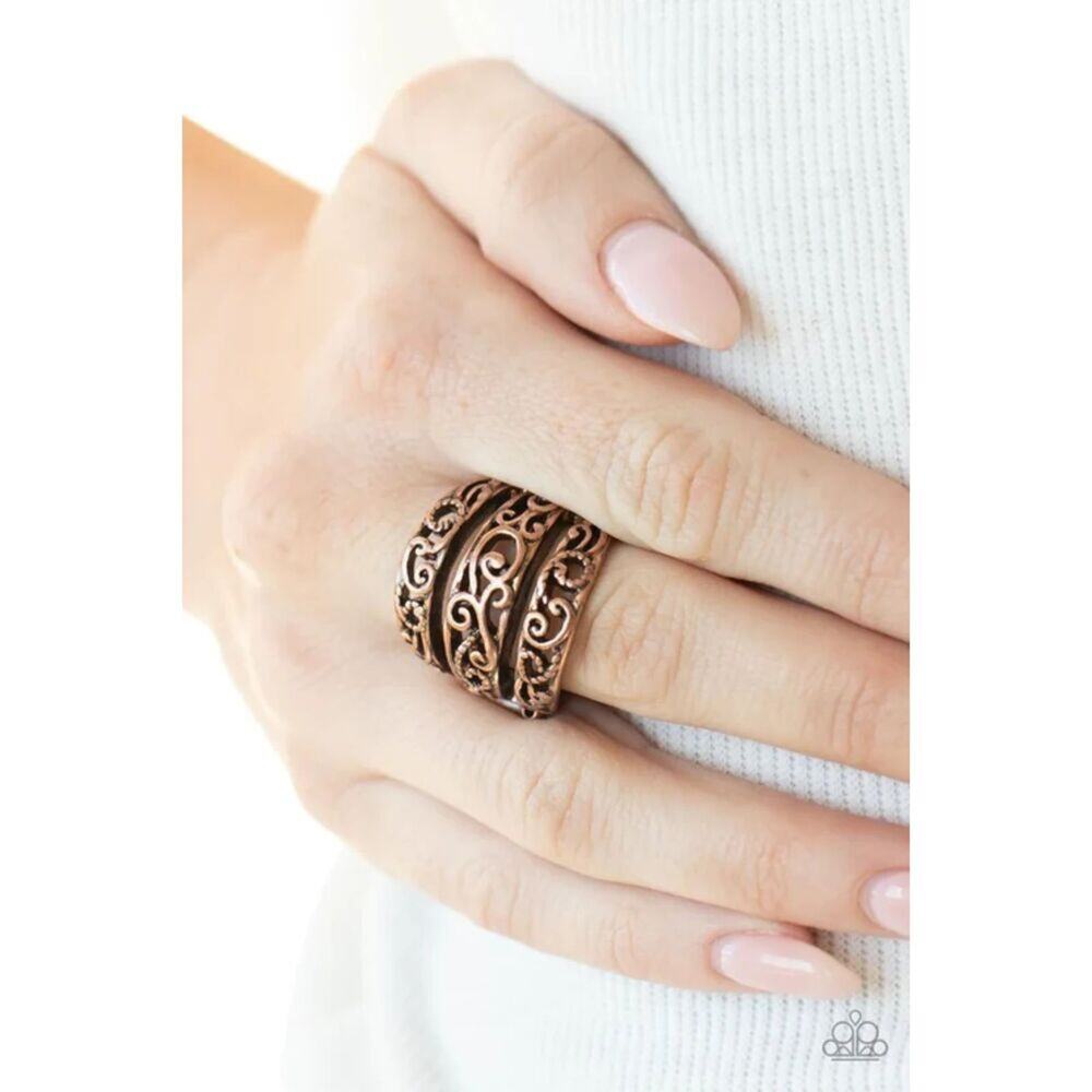 Frilled To Be Here Copper Ring (99)